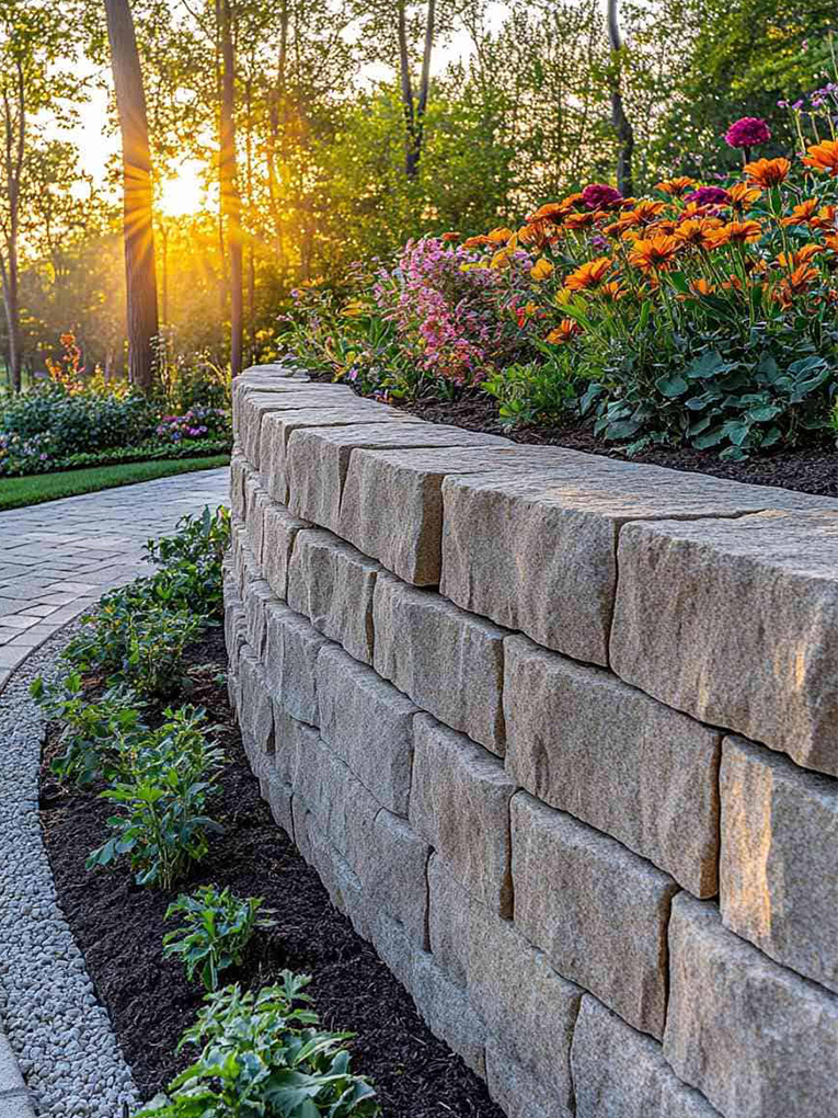 stone retaining walls Melbourne